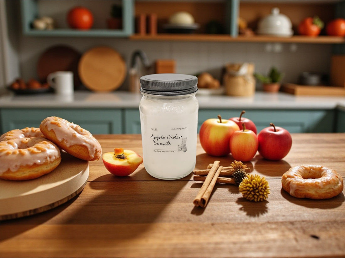 Hand-poured soy candle in a 16 oz mason jar by Back Porch Candle Co.